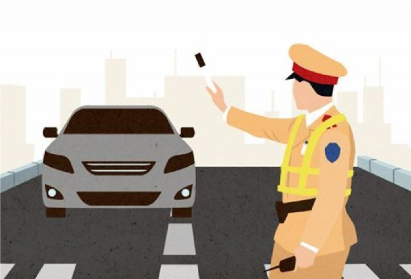 Quy trình dừng xe của cảnh sát giao thông khi xử lý vi phạm