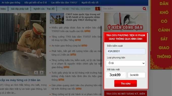 Cách tra cứu phạt nguội online nhanh và mới nhất 2024